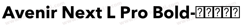 Avenir Next L Pro Bold字体转换
